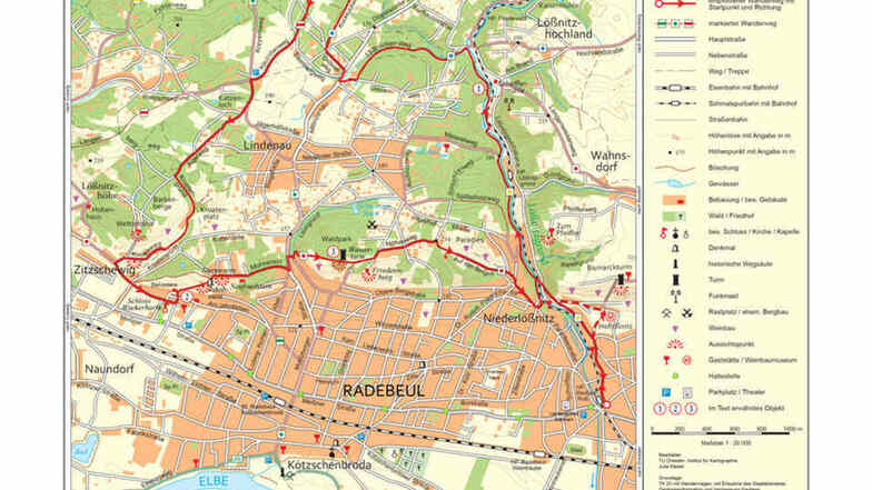 Route 11 - Karte © Redaktions- und Verlagesellschaft Elbland mbH